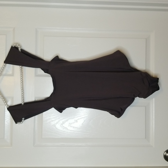 Badgley Mischka Womens Draped Gray Maillot One Piece Swimsuit Bodysuit - Picture 5 of 13